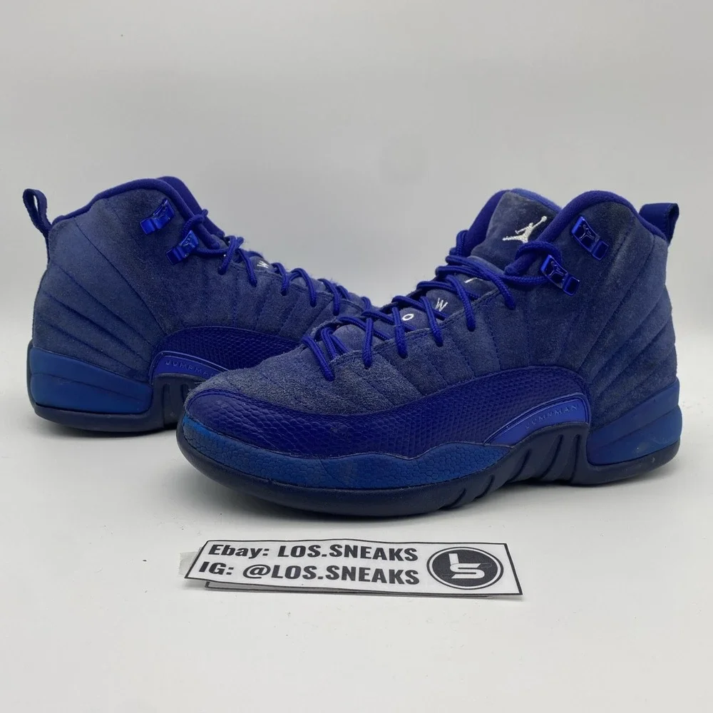 Size‎ 7y- (GS) Air Jordan 12 Retro Deep Royal (153265-400)